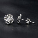925 Sterling Silver Moissanite Earrings, 0.3cm, White Gold Plated, for Women