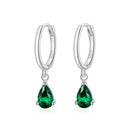 925 Sterling Silver Earrings with Pavé Setting CZ
