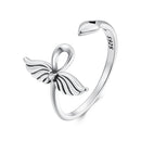 925 Sterling Silver Oxidized Silver Pavé Setting CZ Rings for Women