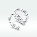 925 Sterling Silver Earrings 1.2*0.8cm with Platinum Plating for Women