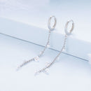 S925 Sterling Silver Pavé Setting CZ Earrings for Women