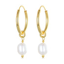 925 Sterling Silver Baroque Pearl Earrings for Women