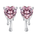 925 Sterling Silver CZ Earrings with Pavé Setting for Women