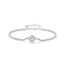 925 Sterling Silver 1 Carat Moissanite Bracelet for Women