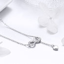 925 Sterling Silver Adjustable Necklace 38-45cm for Women