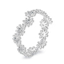 925 Sterling Silver Moissanite 0.03ct Ring Size 7