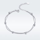 925 Sterling Silver Adjustable 19cm Bracelet for Women