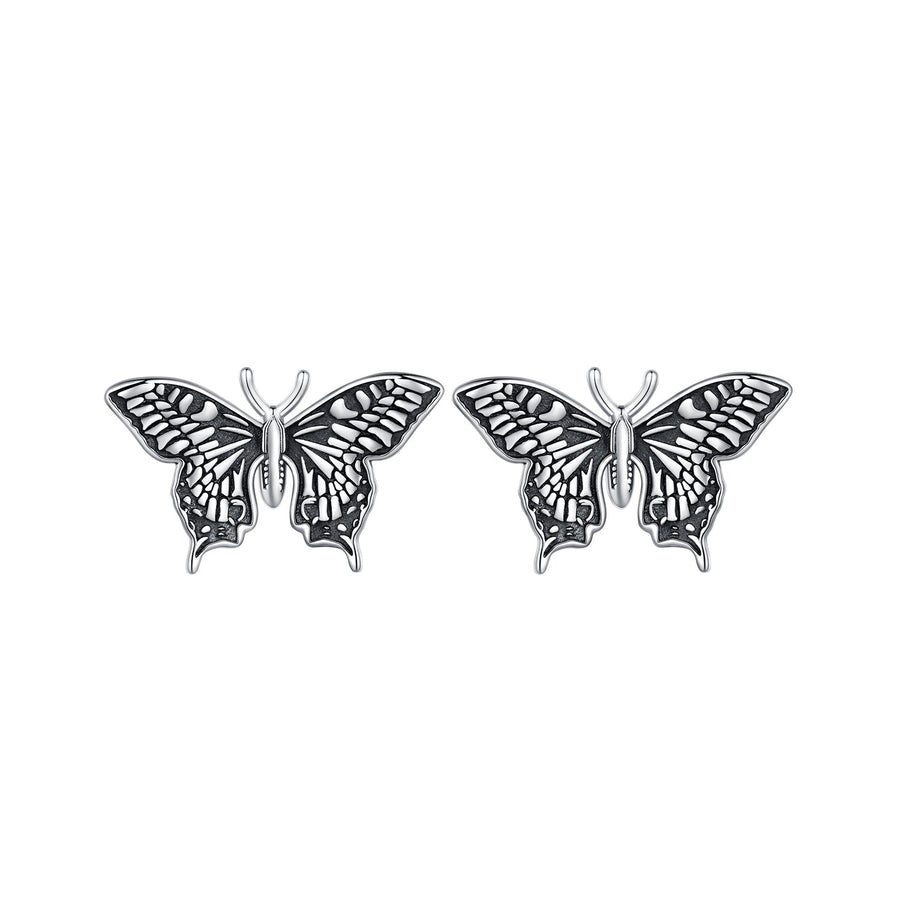 925 Sterling Silver Oxidized Earrings