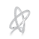S925 Sterling Silver Moissanite Ring Size 8