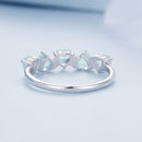 925 Sterling Silver Ring with 4.5mm Pavé Set CZ, Size 7, for Women