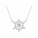 925 Sterling Silver White Gold Plated 1.8x1.9cm CZ Pendant Necklace for Women
