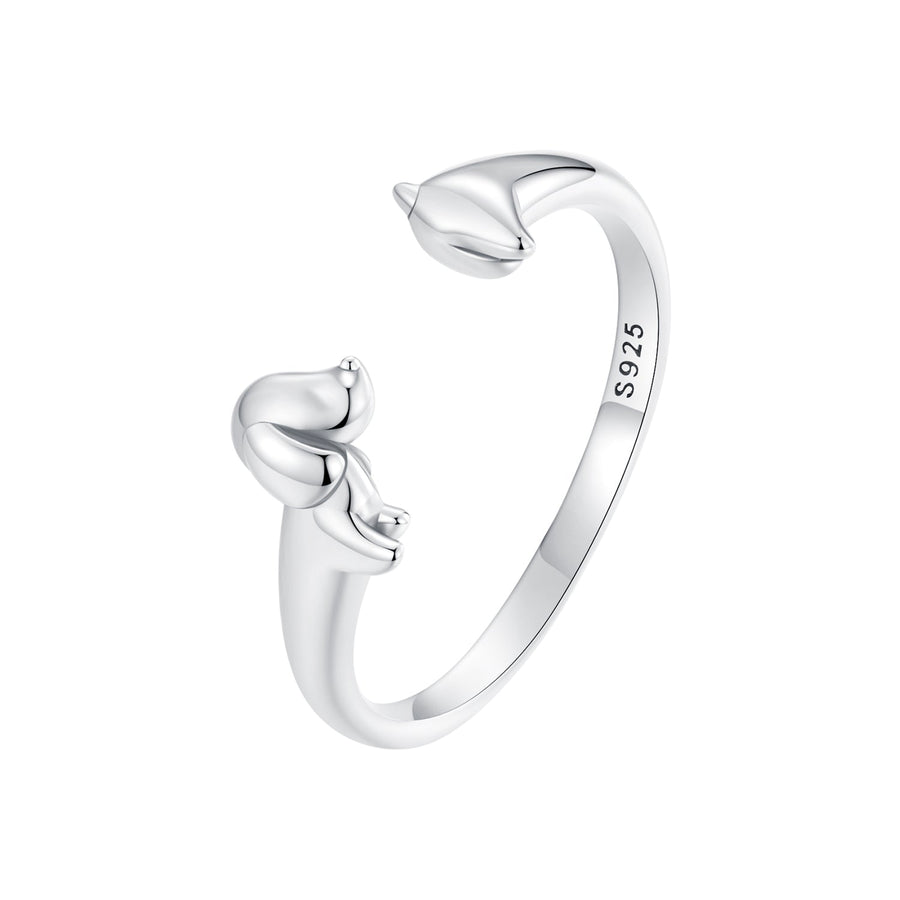925 Sterling Silver Oxidized 1.8mm Width Elegant Style E Ring