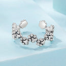 925 Sterling Silver Oxidized Silver 0.44cm Ring for Women