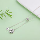 925 Sterling Silver Necklace 42CM Length with 9.5CM Pendant for Women