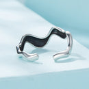 925 Sterling Silver Oxidized Band Ring 2.2-8mm
