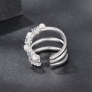 925 Sterling Silver Earrings with Moissanite and Freshwater Pearl for Women, 1.2*1.7cm, White Gold Plated