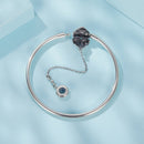 925 Sterling Silver Bracelet with Pavé Setting CZ, Size 17.0 for Women