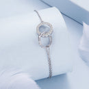925 Sterling Silver CZ Pavé Setting Bracelet