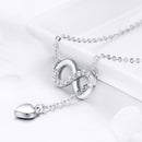 925 Sterling Silver Adjustable Necklace 38-45cm for Women