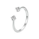 925 Sterling Silver Moissanite Ring Size E for Women