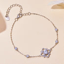 S925 Sterling Silver 0.5 Carat Moissanite Bracelet 16cm+5cm for Women