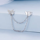 S925 Sterling Silver 40mm Pavé CZ Earrings