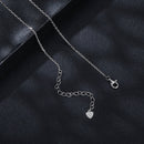925 Sterling Silver Moissanite 6.5mm Diamond-like Pendant Necklace for Women