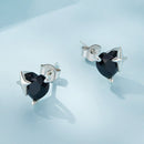 925 Sterling Silver Earrings with Pavé Setting and CZ