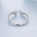 925 Sterling Silver Plated White Gold Ring for Women