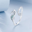 925 Sterling Silver White Gold Plated Pavé Setting CZ 1.3mm Ring for Women
