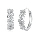 925 Sterling Silver Earrings with Pavé Setting CZ