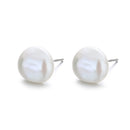 925 Sterling Silver White Gold Plated Freshwater Pearl Earrings