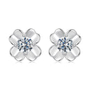 925 Sterling Silver Moissanite Earrings 0.6cm for Women