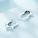 S925 Sterling Silver Earrings for Women - Oxidized Silver, 17x4mm
