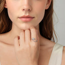 925 Sterling Silver Oxidized Silver 0.7cm Swing Rings for Women