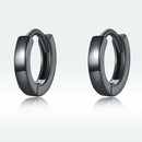 925 Sterling Silver & Plated Black Gold Earrings