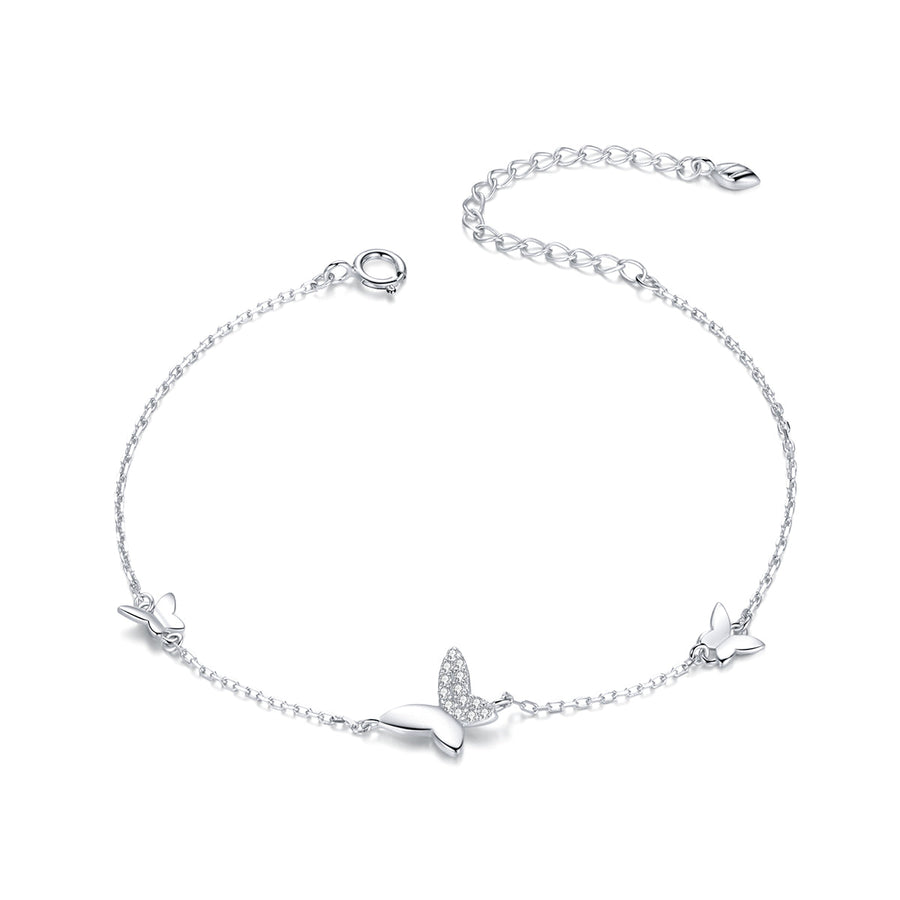 925 Sterling Silver Pavé Setting CZ Bracelet for Women