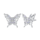 925 Sterling Silver Opal Nanometer Stone Earrings for Women