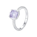 925 Sterling Silver Ring with Pavé Setting CZ, Size 6.0