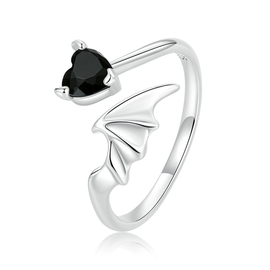 925 Sterling Silver Oxidized Pavé Setting CZ Ring