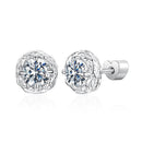 925 Sterling Silver 0.5 Carat Moissanite Earring for Women