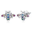 925 Sterling Silver Pavé Setting CZ Earrings for Women