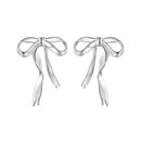 925 Sterling Silver Earrings with White Gold Plating - 1.8x1.3cm for Women