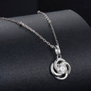 925 Sterling Silver 0.5 Carat Moissanite Necklace with White Gold Plating for Women
