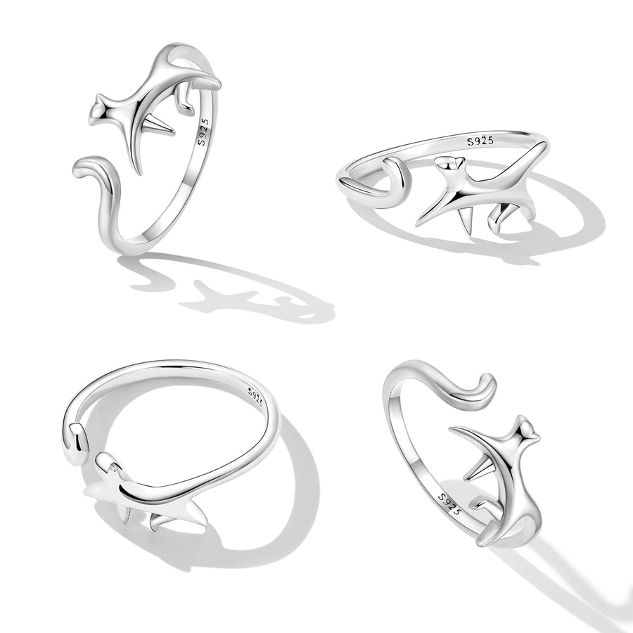 925 Sterling Silver Oxidized Ring for Women