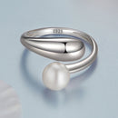 925 Sterling Silver Quality Shell Pearl Ring for Women