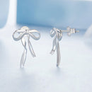 925 Sterling Silver Earrings with White Gold Plating - 1.8x1.3cm for Women