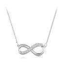 925 Sterling Silver Moissanite 1.5mm Necklace 400+50mm for Women