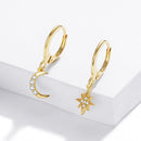 925 Sterling Silver Earrings with Pavé Setting CZ for Women