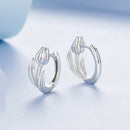 925 Sterling Silver White Gold Plated Earrings for Women